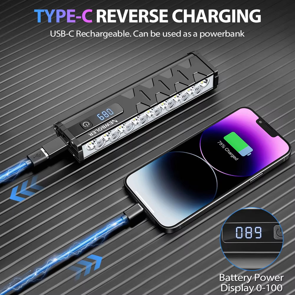 Bicycle Light Front 10000Lumen Bike Light 10000Mah Waterproof Flashlight USB Charging MTB Road Cycling Lamp Accessories