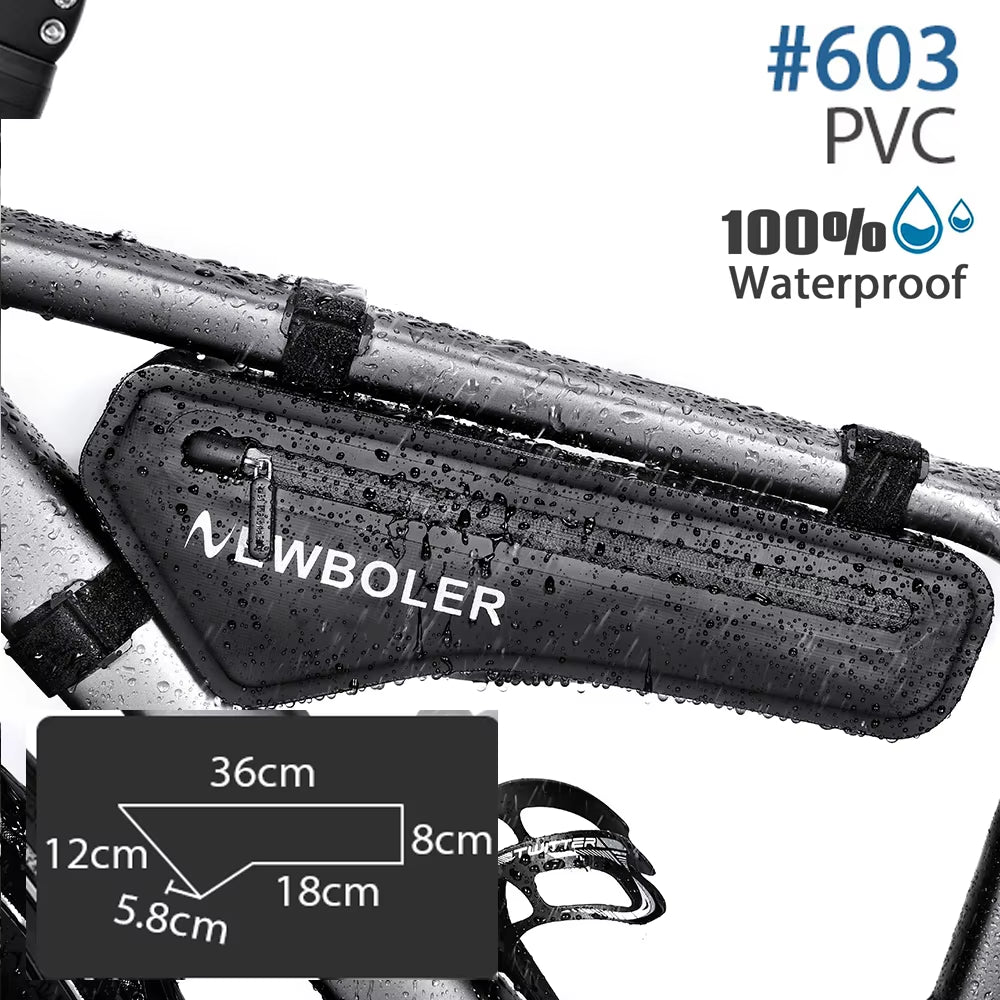 Bicycle Triangle Bag Bike Frame Front Tube Bag Waterproof Cycling Bag