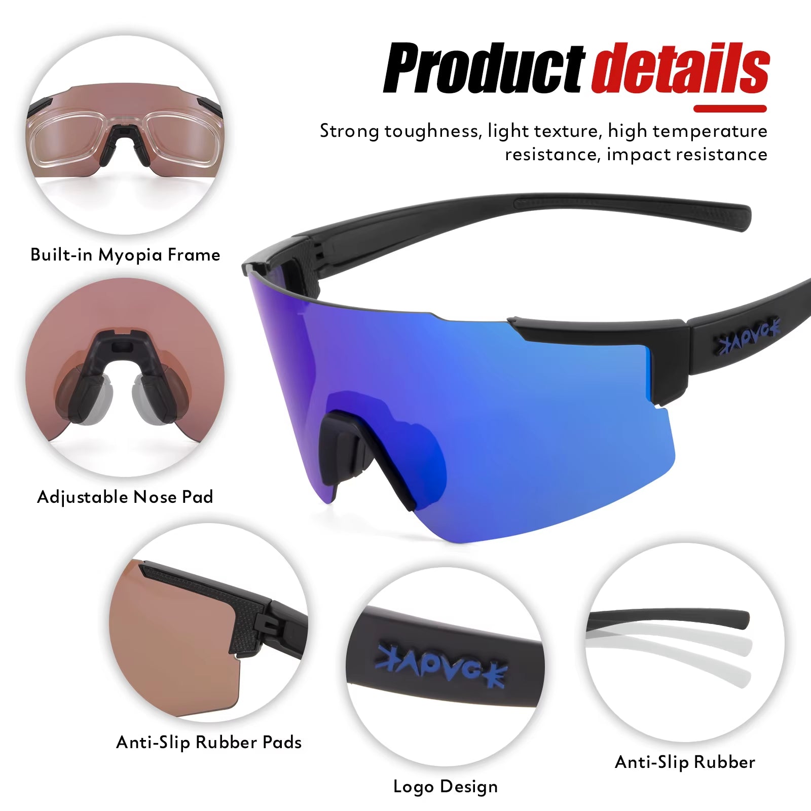 Cycling Glasses Outdoor Sports Road Bike Glasses Mountain Bicycle Cycling Sunglasses Men Women Cycling Goggles Eyewear