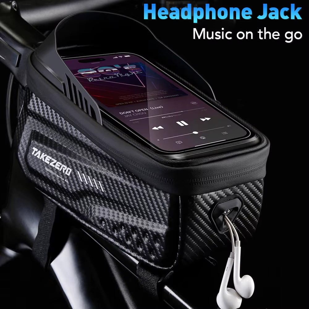 Bicycle Bag Cycling Top Front Tube Frame Bag Waterproof 6.5 Inches Phone Case Storage Touch Screen MTB Road Bike Bag