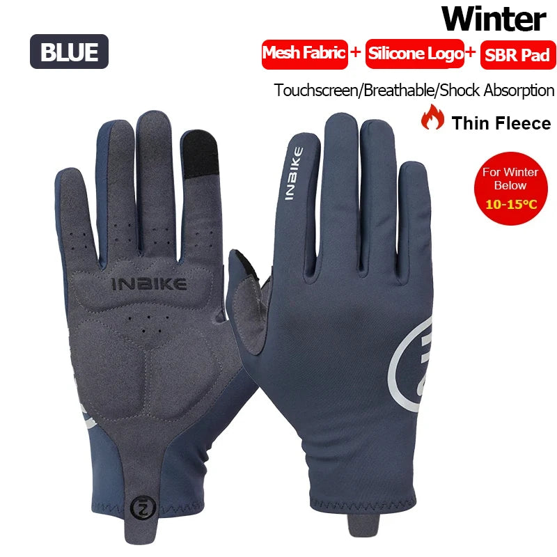 INBIKE Gel-Padded Cycling Gloves – Men & Women, Autumn/Winter