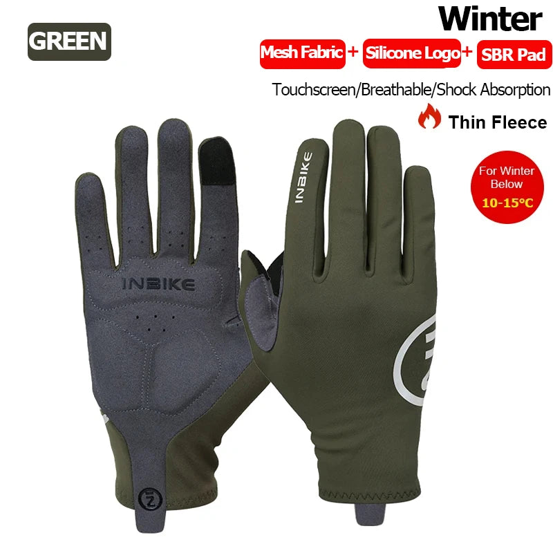 INBIKE Gel-Padded Cycling Gloves – Men & Women, Autumn/Winter