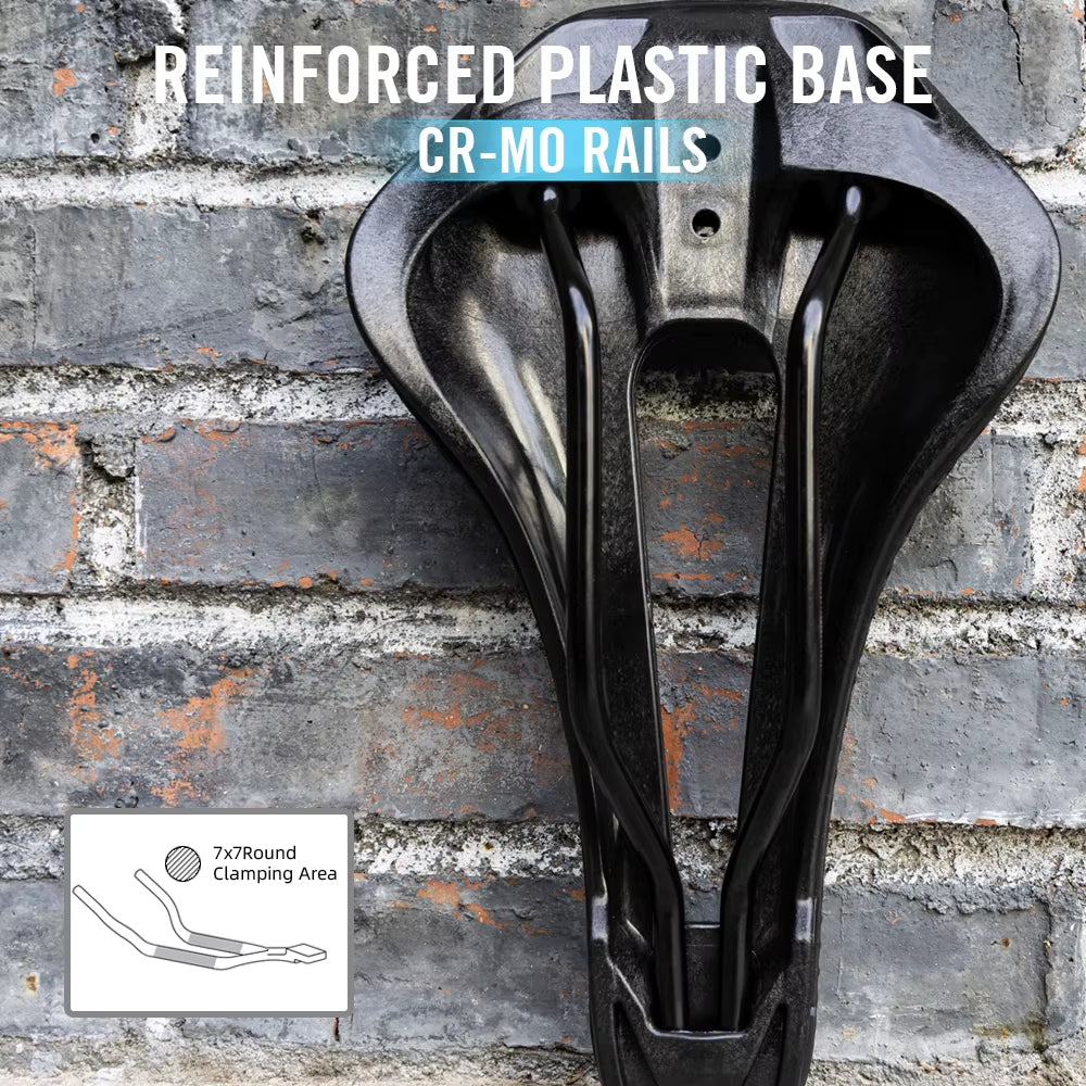 RYET 3D Printed Bicycle Saddle Ultralight Carbon Fiber Hollow Comfortable Breathable MTB Gravel Road Bike Cycling Seat Parts